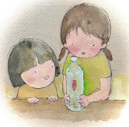 ペットボトルをのぞいてみると・・・