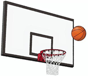 バスケットボールのゴールについているバックボードは何のため？